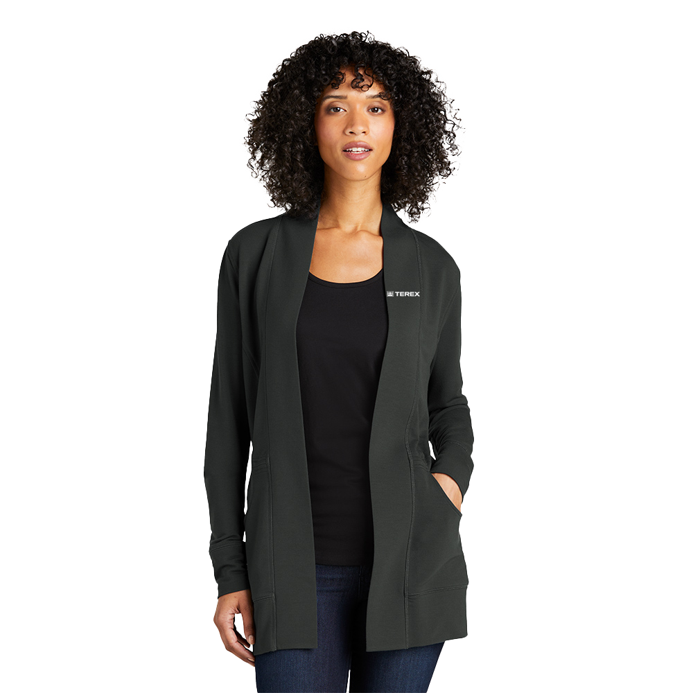Port Authority Ladies MicroTerry Cardigan