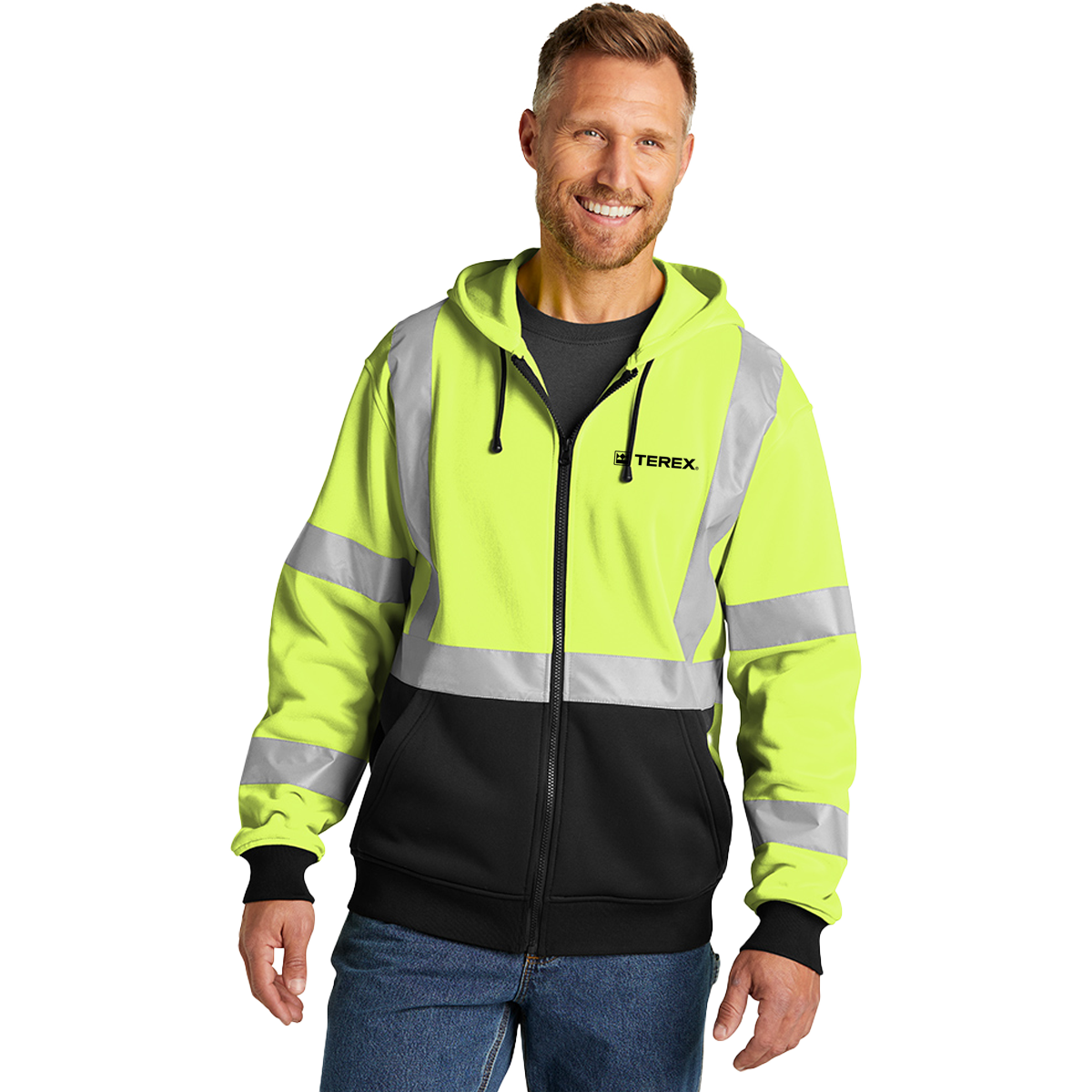 Corner Stone ANSI Class 3 Heavy- Duty Fleece Full-Zip Hoodie