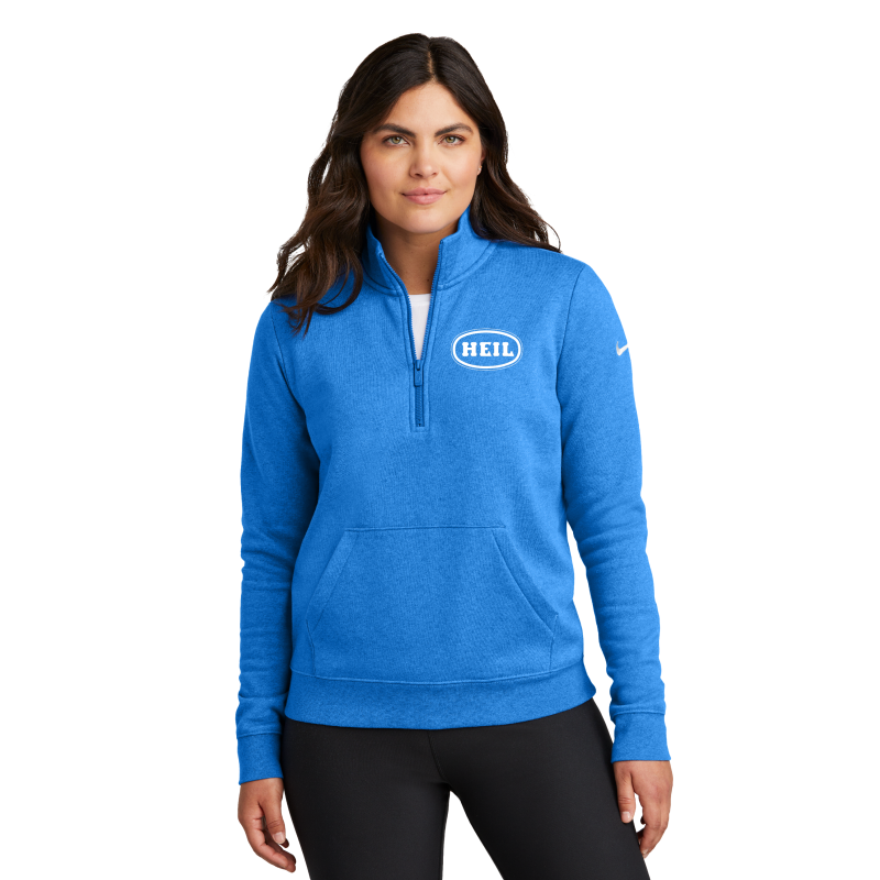 Nike Ladies Club Fleece Sleeve Swoosh 1/2-Zip