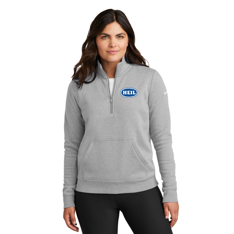Nike Ladies Club Fleece Sleeve Swoosh 1/2-Zip