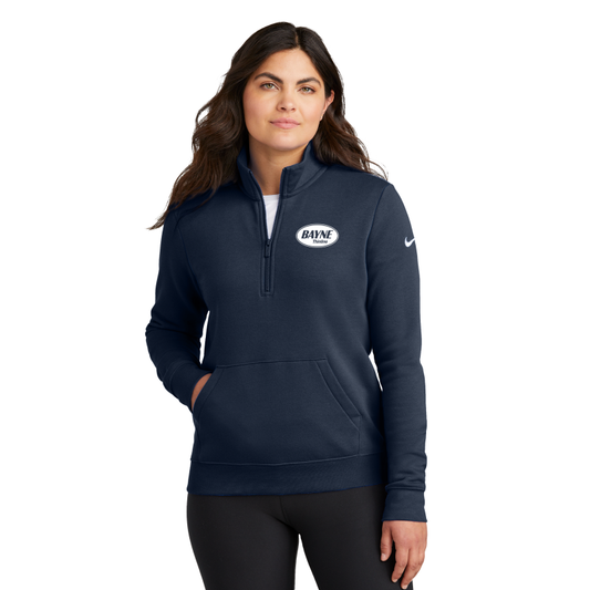 Nike Ladies Club Fleece Sleeve Swoosh 1/2-Zip