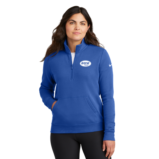 Nike Ladies Club Fleece Sleeve Swoosh 1/2-Zip
