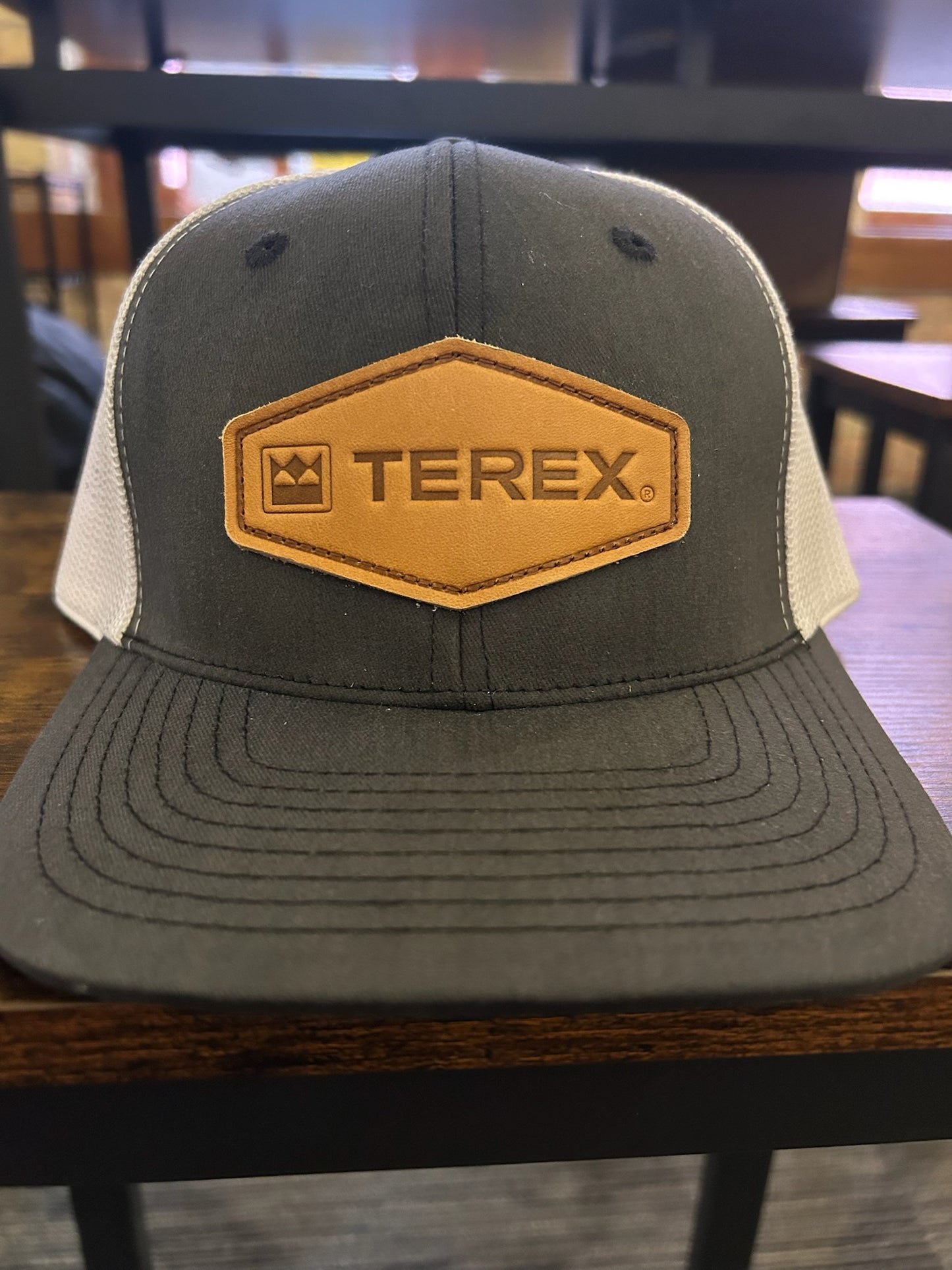 Terex Leather Patch Cap