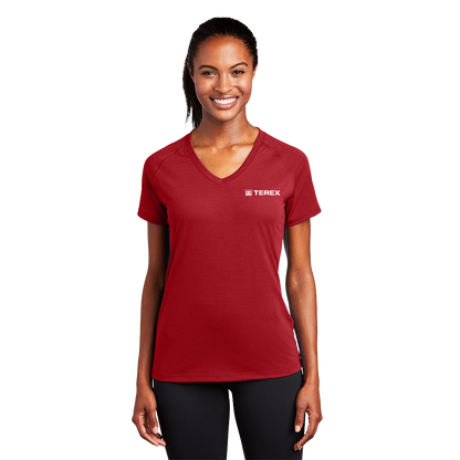 Sport Tek Ladies Ultimate Performance V-Neck