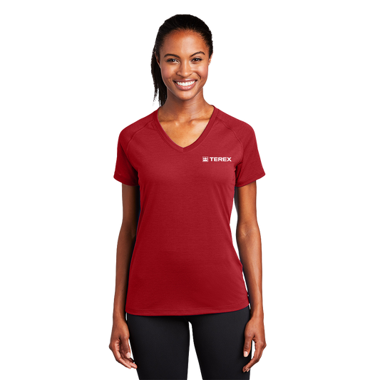 Sport Tek Ladies Ultimate Performance V-Neck