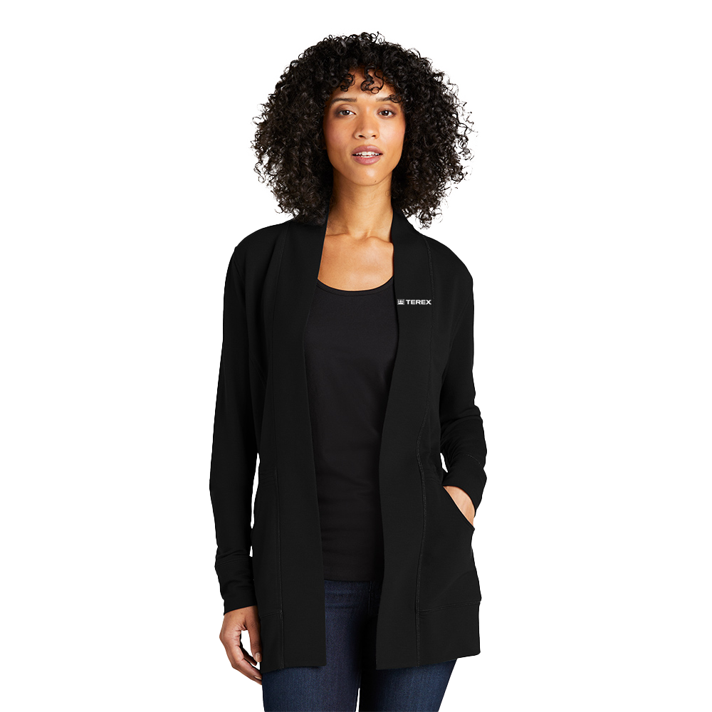 Port Authority Ladies MicroTerry Cardigan