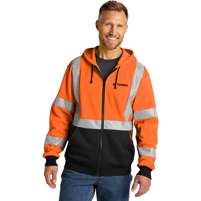 Corner Stone ANSI Class 3 Heavy- Duty Fleece Full-Zip Hoodie