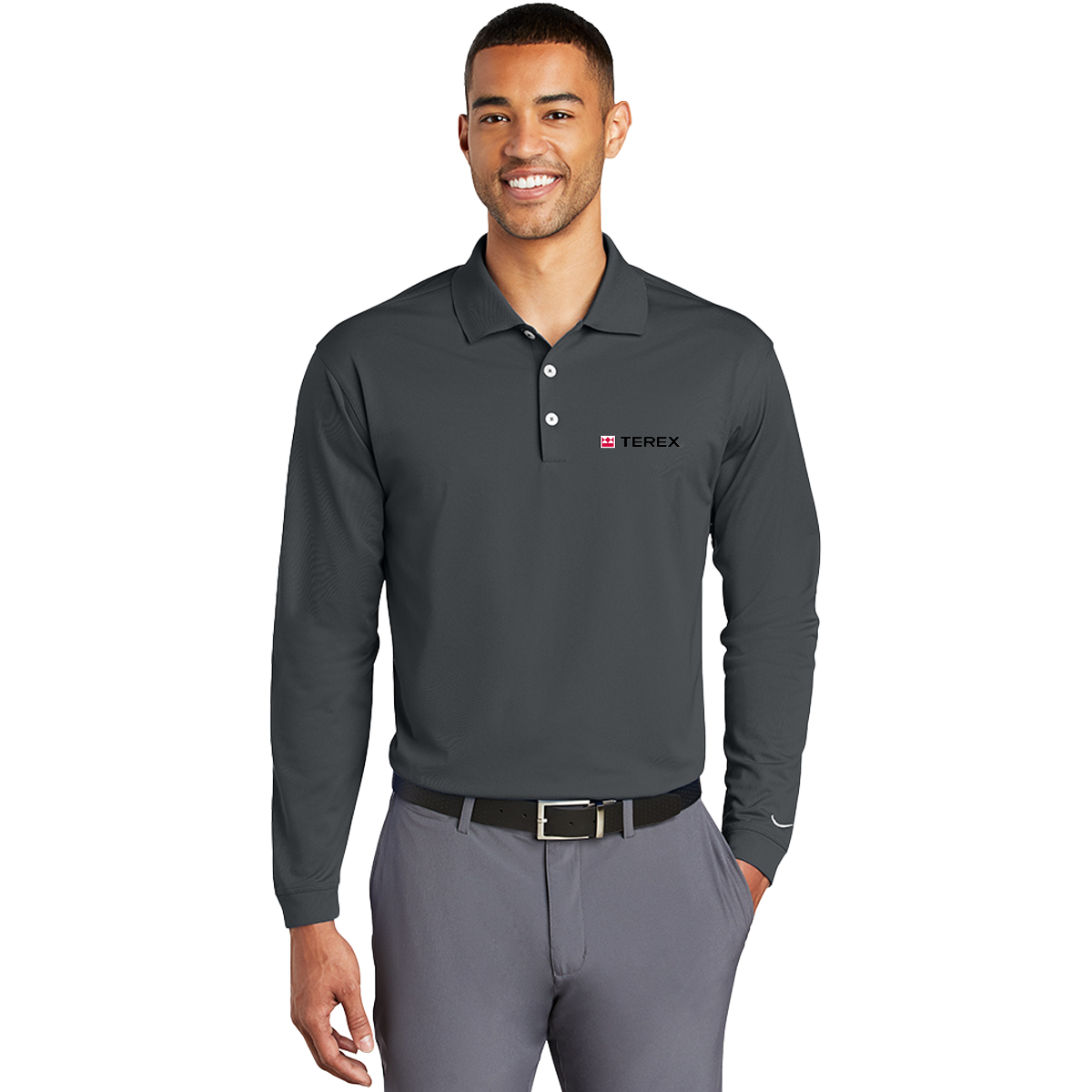 Nike Long Sleeve Dri-Fit Stretch Tech Polo